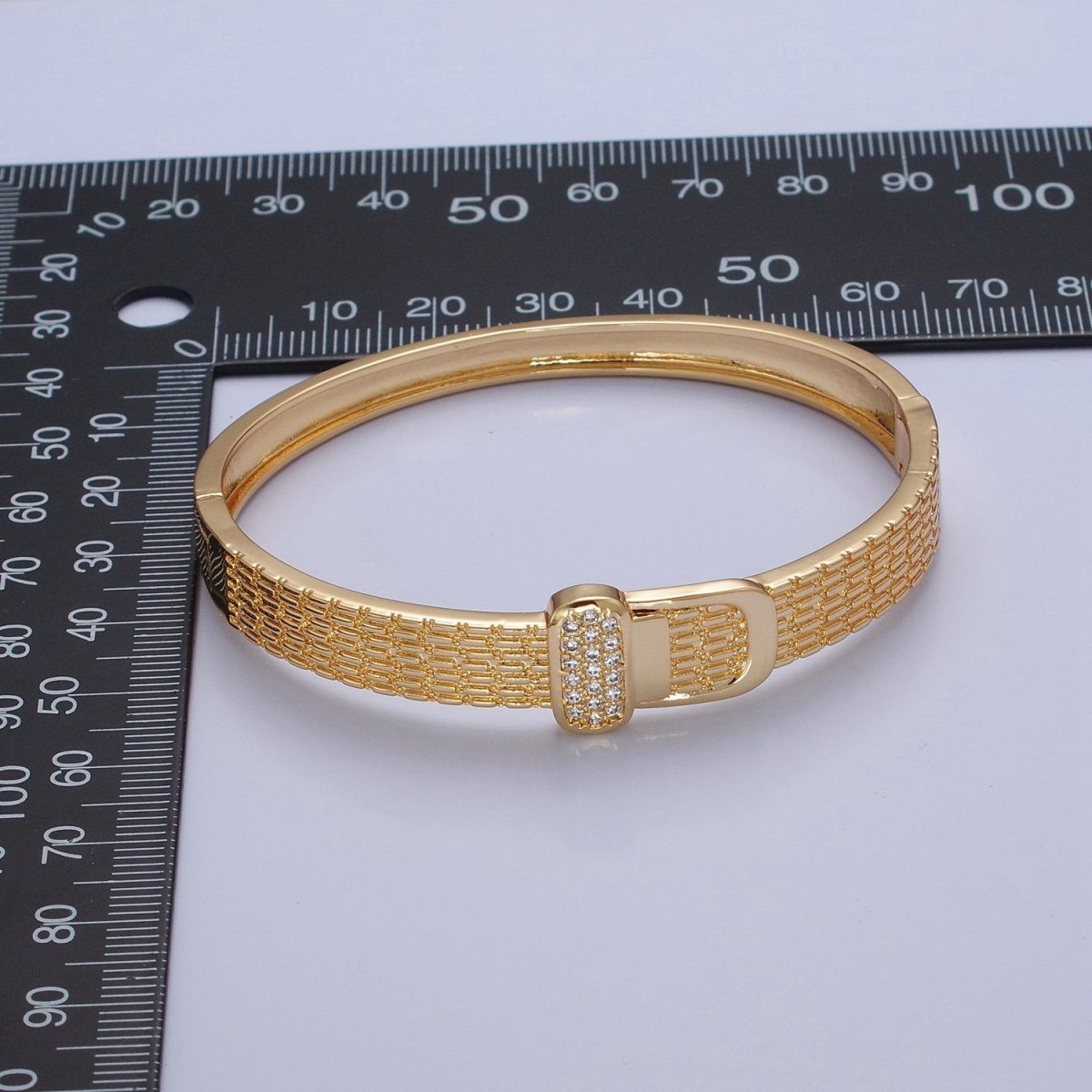 Belt Buckle Bracelet, Gold Bangle Bracelet, Minimalist Gold Bracelet, Stacking Silver Bangle Bracelet Jewelry | WA-951 WA-952 Clearance Pricing