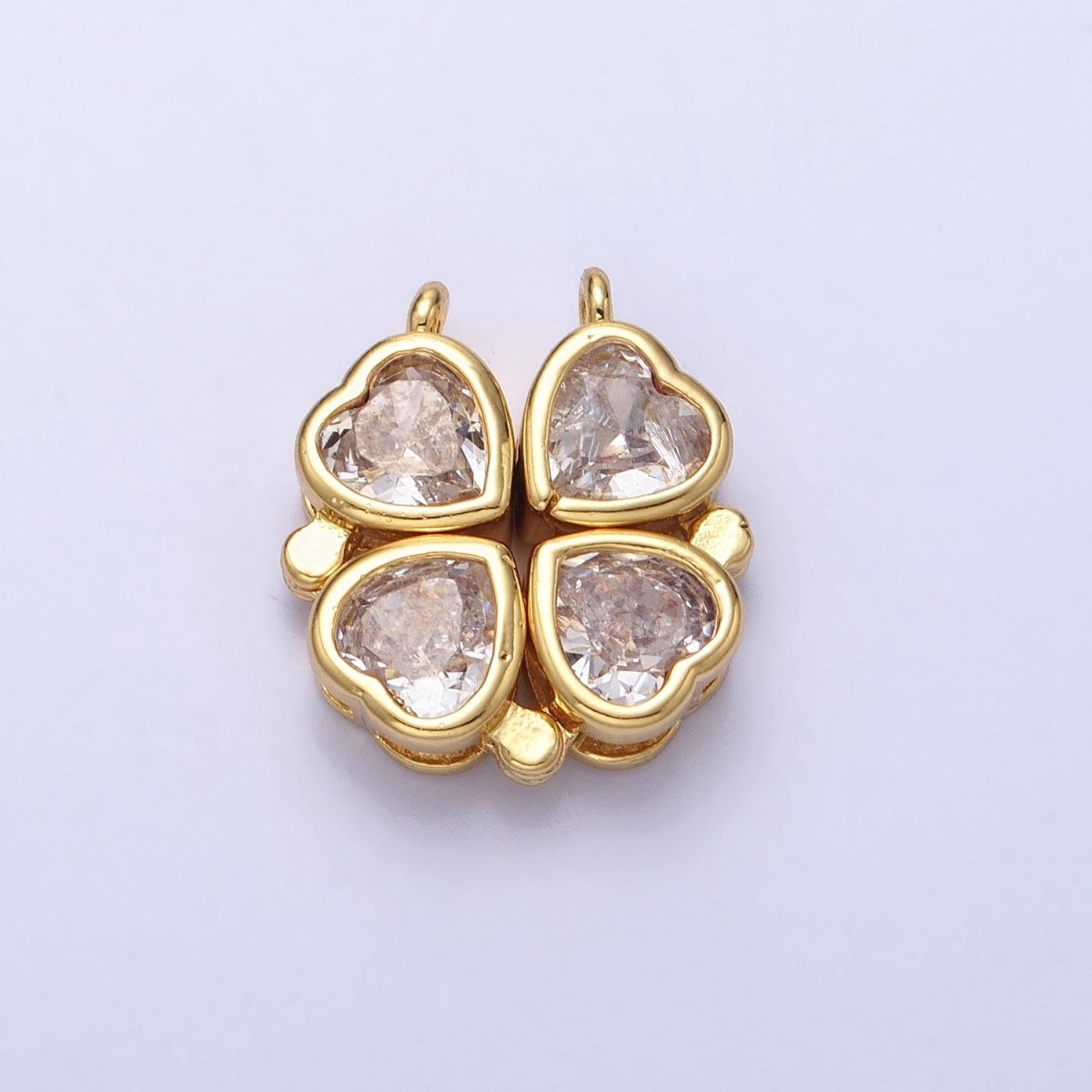 Bendable Gold Heart Connector, CZ Micro Pave Silver Love Bezel Cut Link Connector Bracelet Necklace Jewelry Making Y-822