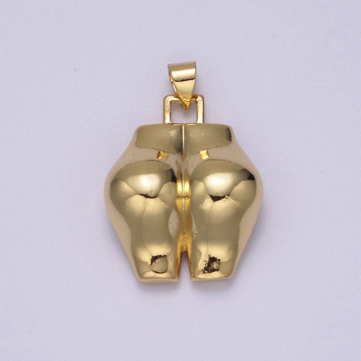 Big Gold Filled Bootylicous Booty Pendant // Butt Ass Charm // La Femme Necklace Charm Jewelry J-353 - DLUXCA