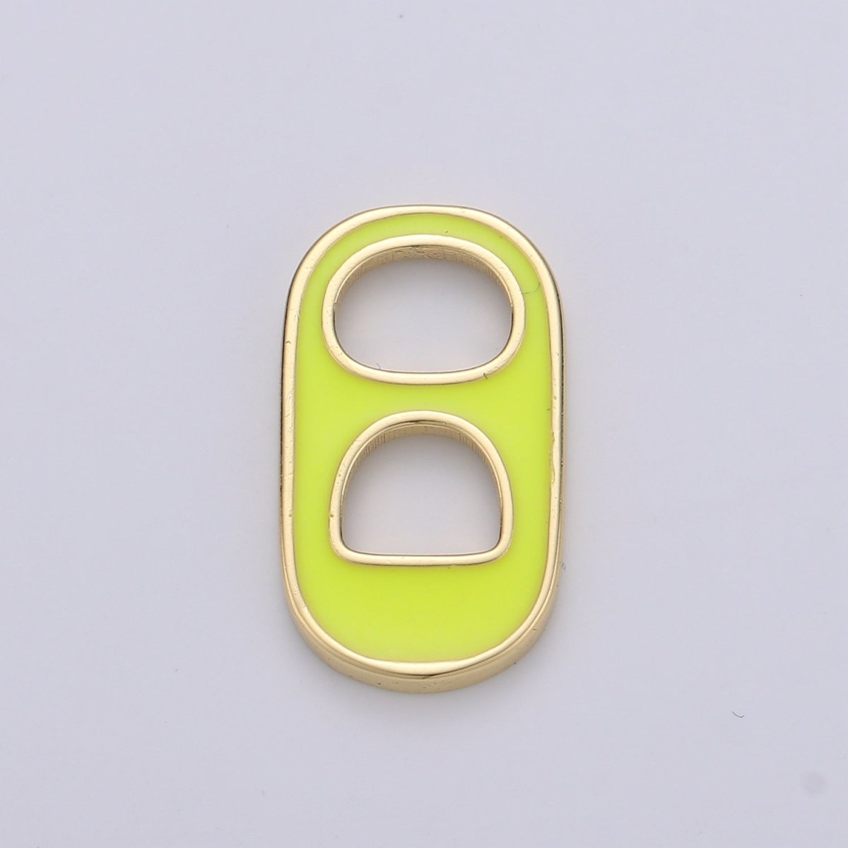 Black, Blue, Pink, Green, Yellow, Red Enamel Bottle Opener Gold Filled Charm - D-374- D-383