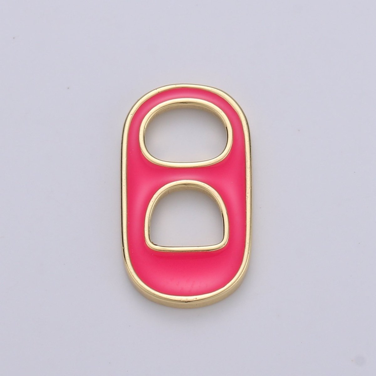 Black, Blue, Pink, Green, Yellow, Red Enamel Bottle Opener Gold Filled Charm - D-374- D-383