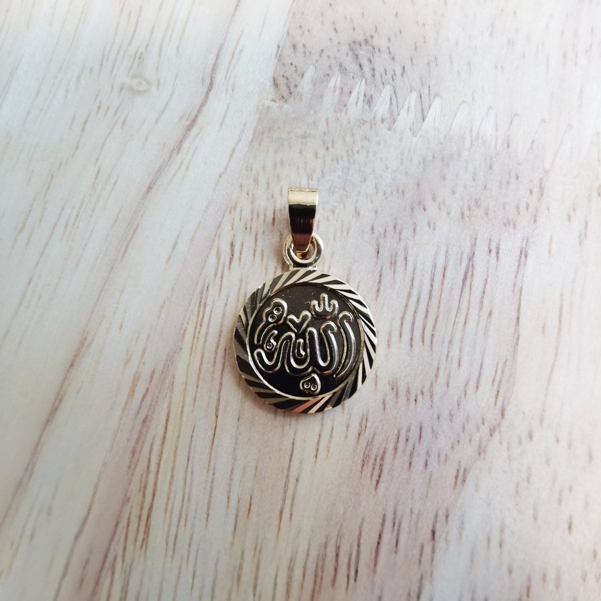 Black Gold Filled Islamic Pendants I-836 - DLUXCA