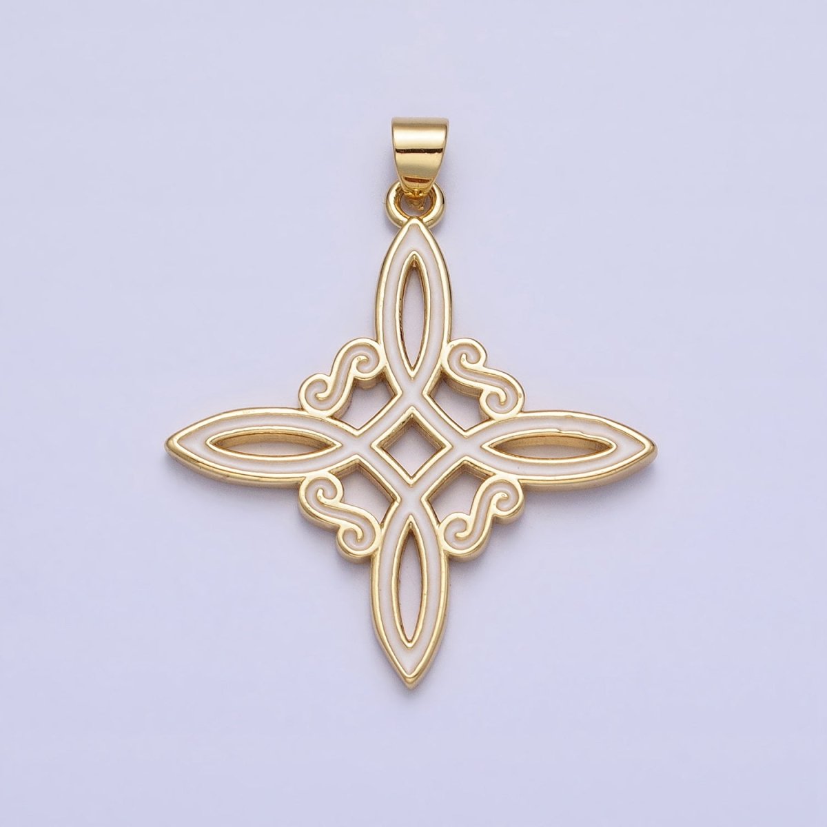 Black White Enamel Celtic Woven Necklace Pendant Gold Celtic Eternity Knot Cross Pendant AA149 AA150