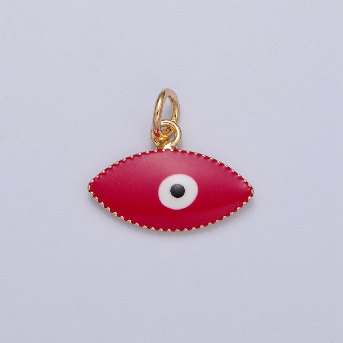 Blue, Red, White Enamel Evil Eye of Ra Protection Charm | X-120 X-121 X-122