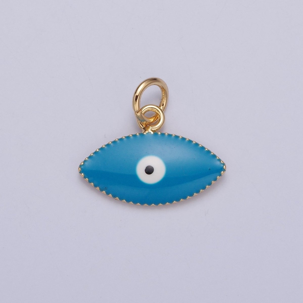 Blue, Red, White Enamel Evil Eye of Ra Protection Charm | X-120 X-121 X-122
