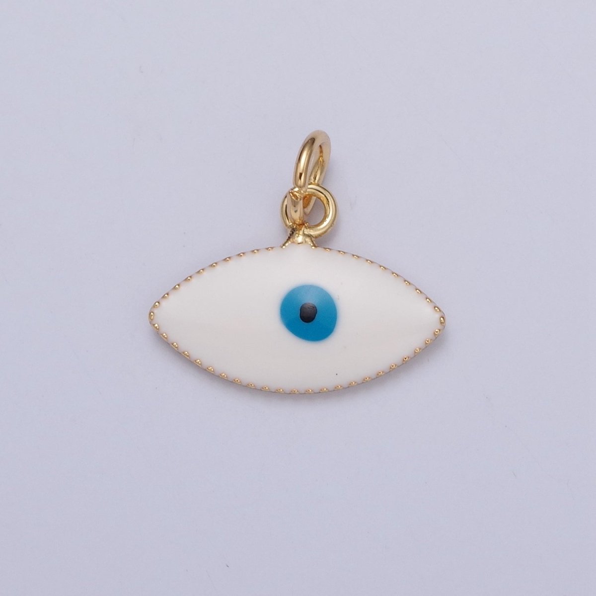 Blue, Red, White Enamel Evil Eye of Ra Protection Charm | X-120 X-121 X-122