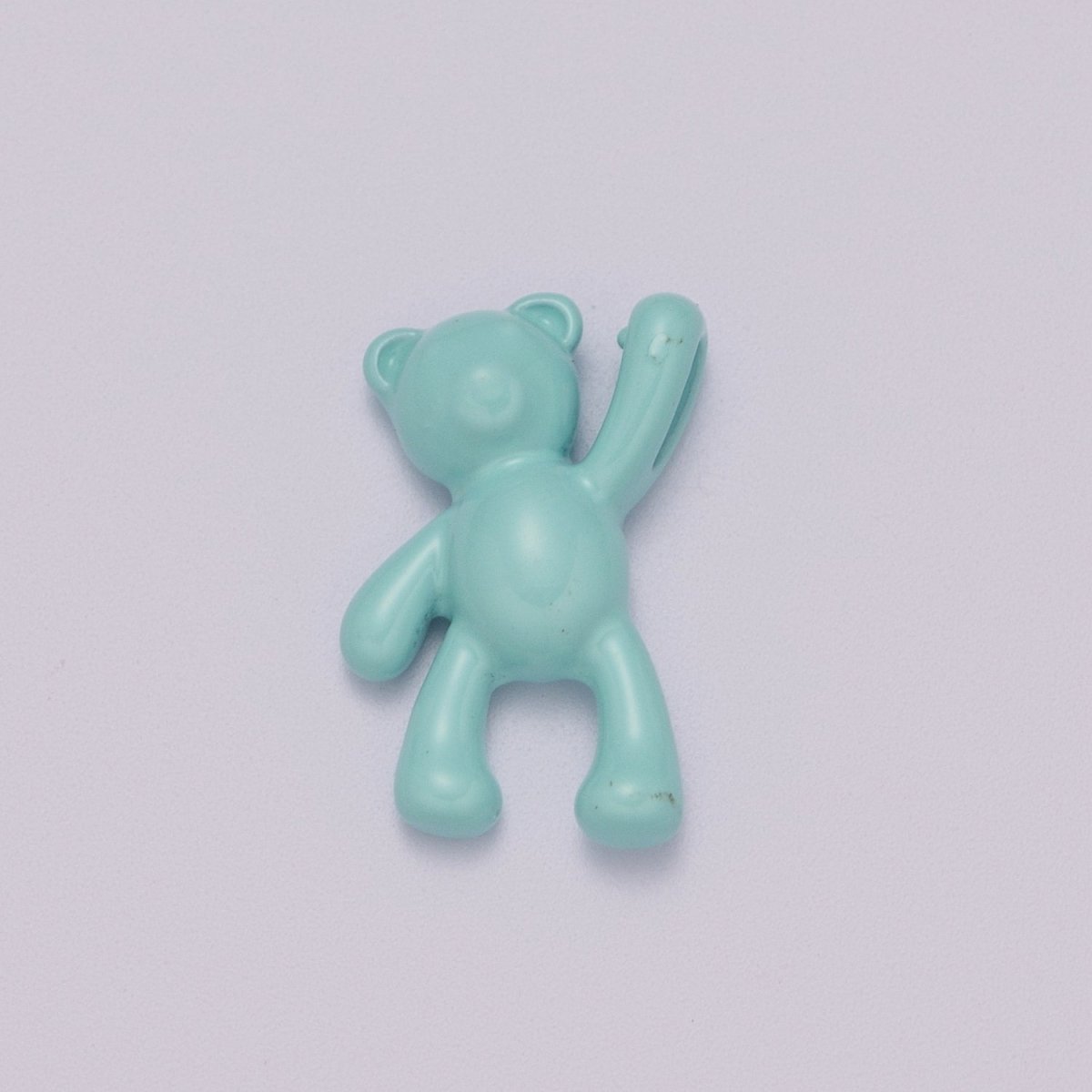 Blue Teddy Bear Charm Dangle Pendant Hold My Hand Bear Hug Charm for Necklace Bracelet Earring Supply M-893 M-894