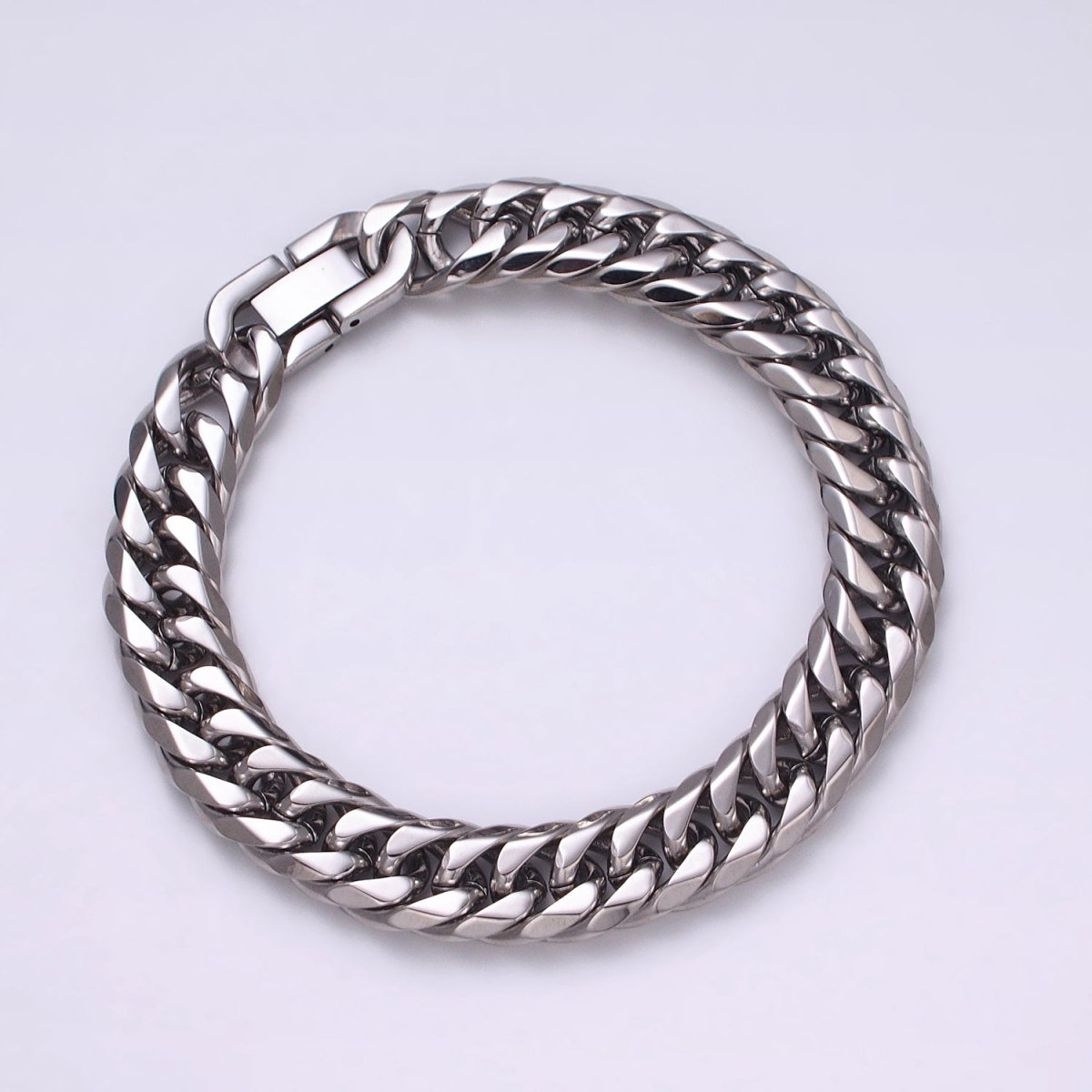 Bold Stainless Steel Miami Cuban Curb Chain Bracelet 8mm 9mm 11mm 16.5mm Silver Chain Men Bracelet |  WA-1652 WA-1653 WA-1654 Clearance Pricing