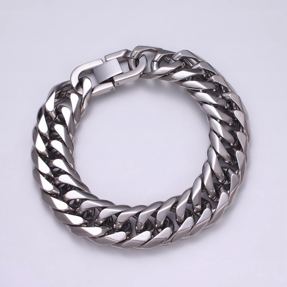 Bold Stainless Steel Miami Cuban Curb Chain Bracelet 8mm 9mm 11mm 16.5mm Silver Chain Men Bracelet |  WA-1652 WA-1653 WA-1654 Clearance Pricing