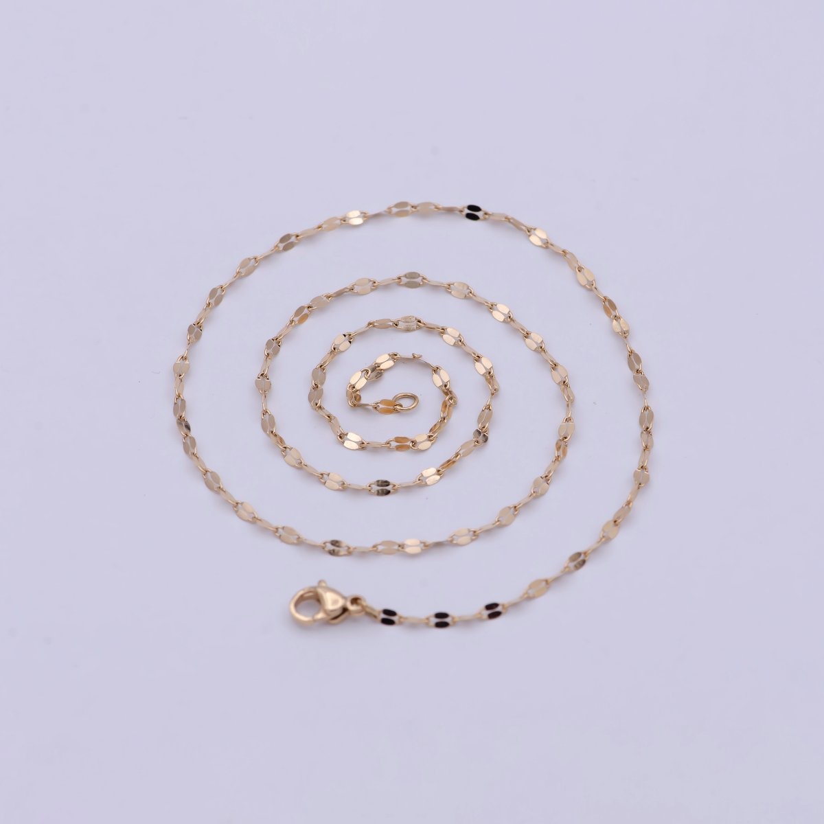 Cable Chain 18k Gold Plated Chain Necklace, Stacked Layer Gold Chain Necklace for Woman | WA-766 Clearance Pricing