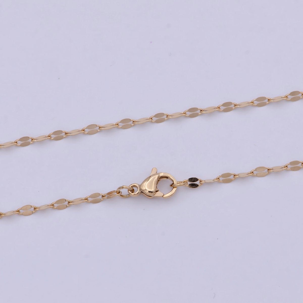 Cable Chain 18k Gold Plated Chain Necklace, Stacked Layer Gold Chain Necklace for Woman | WA-766 Clearance Pricing