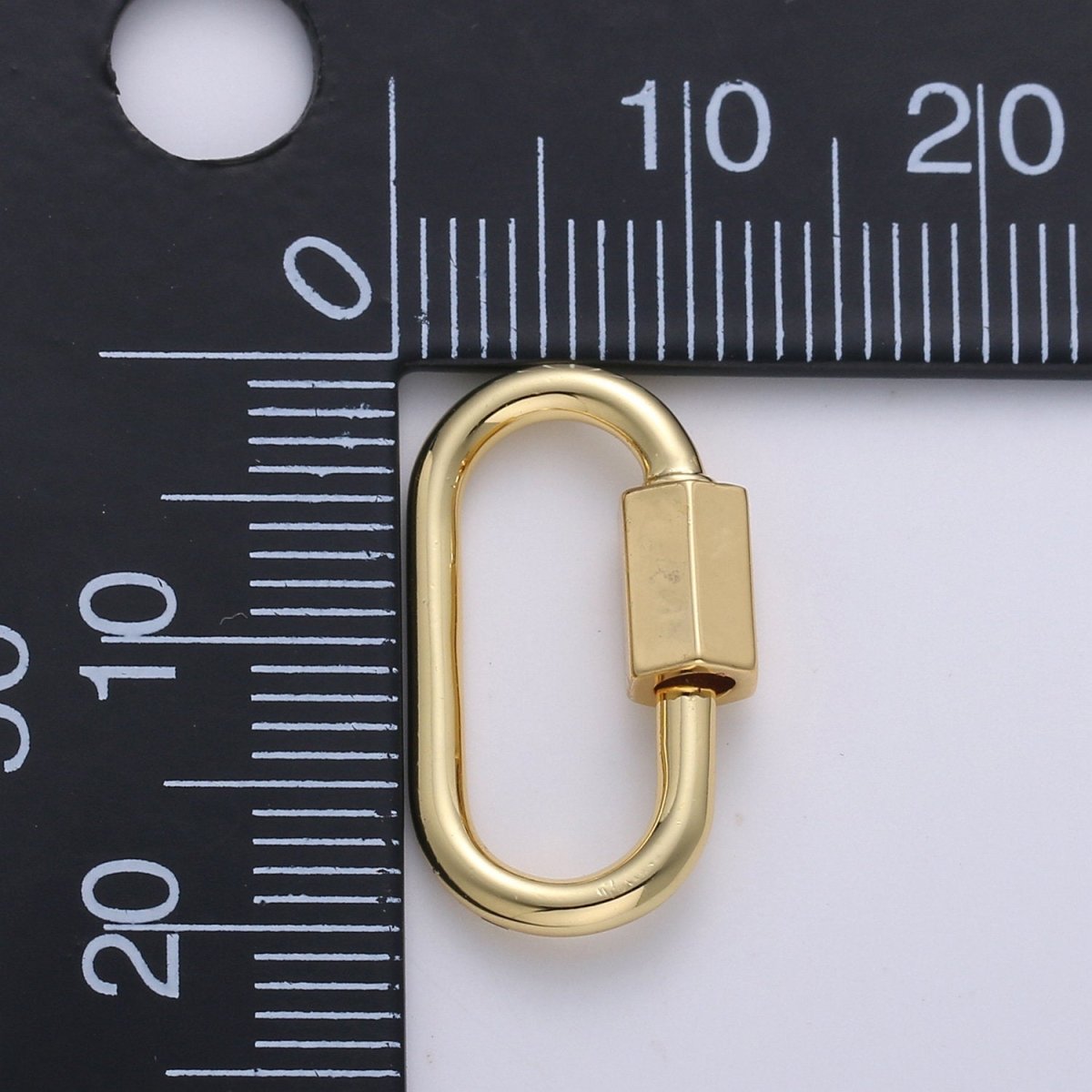 Carabiner Screw  Clasp, Screw Clasp Oval , Interlocking Oval Clasp, Oval Shaped Clasps, Gold, Silver For Bracelet Necklace K-263