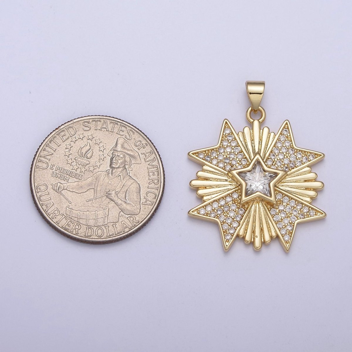 Celestial Collection Pendants Sun Moon Star Medallion Necklace Charm Gold Filled H-100 H-236 H-239