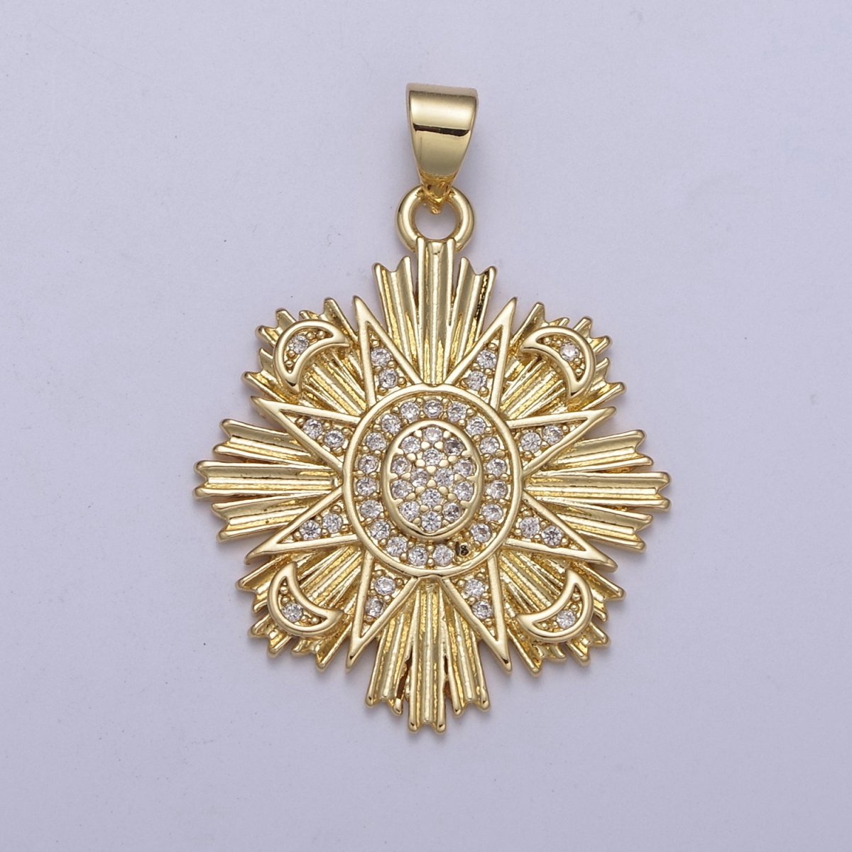 Celestial Collection Pendants Sun Moon Star Medallion Necklace Charm Gold Filled H-100 H-236 H-239