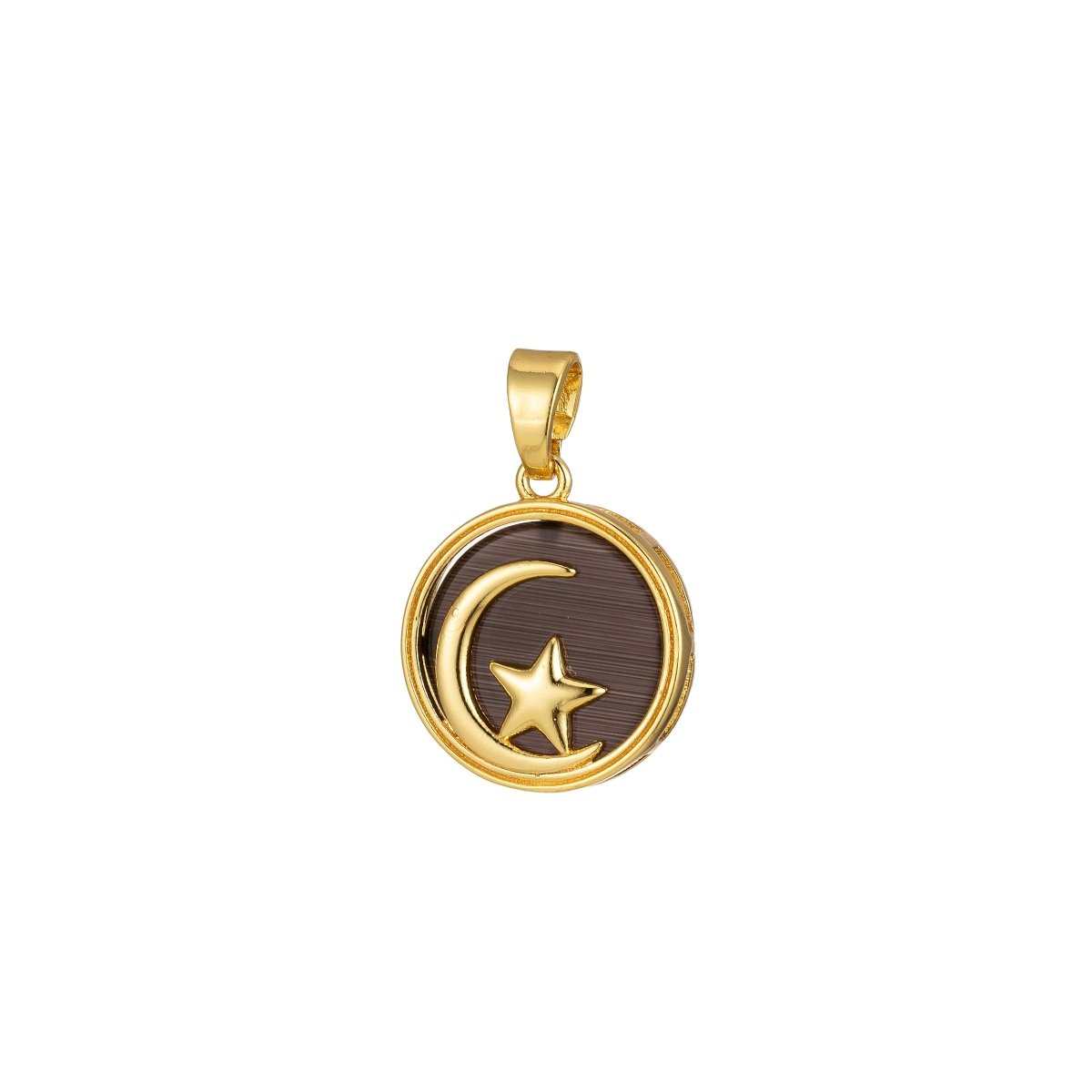 Celestial Pendant Crescent Moon Star Dainty Charm J-301~J-305
