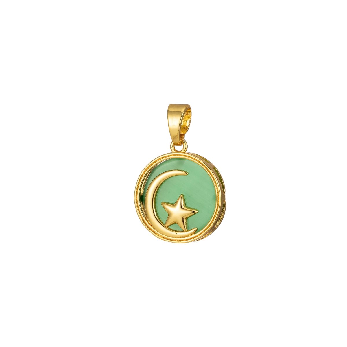 Celestial Pendant Crescent Moon Star Dainty Charm J-301~J-305