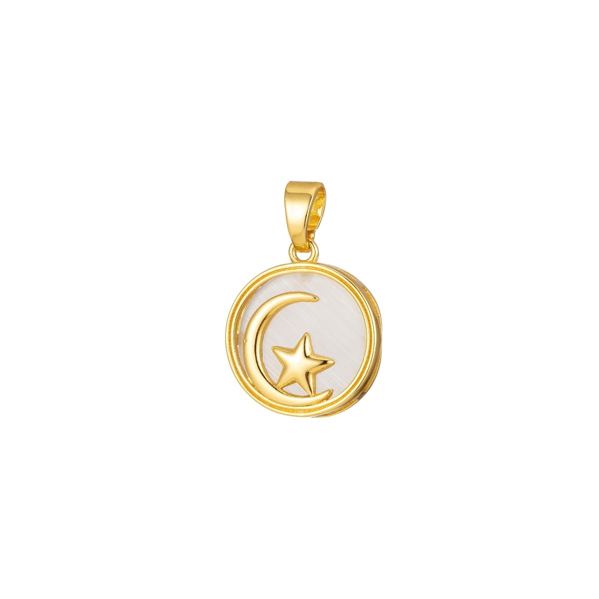 Celestial Pendant Crescent Moon Star Dainty Charm J-301~J-305