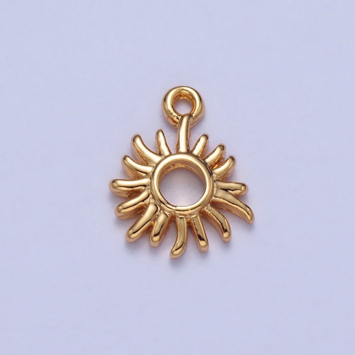 Celestial Shinning Sun Laser Beam Open Add-On Charm in Gold & Silver | AC040