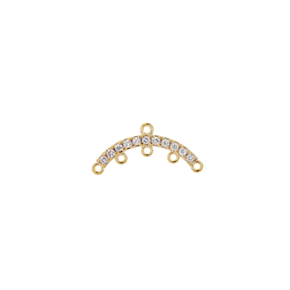 Chandelier Earring Components Chandelier Earring Findings in Gold Filled with 5 Dangle Holes for Charms Tassel Hypoallergenic L-569 Z-398
