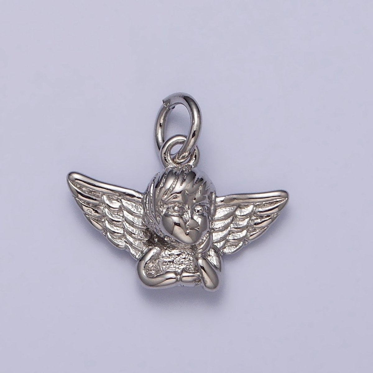Cherub Baby Angel Valentine Puffed Add-On Charm in Gold & Silver | AC316 AC317