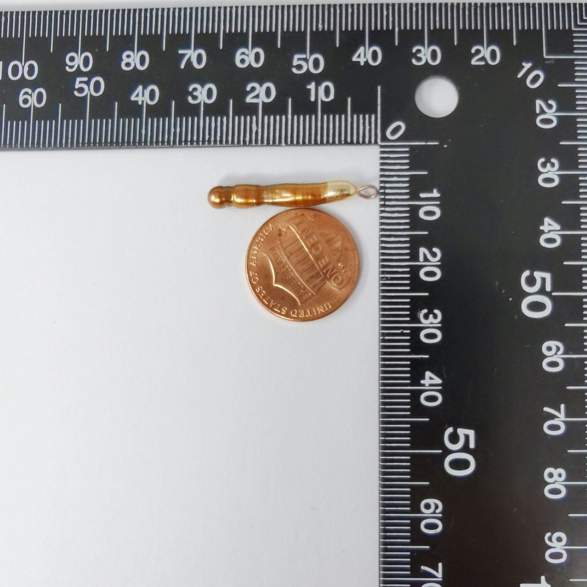 Chocolate Pearl Gold Filled Charm P-1796 - DLUXCA