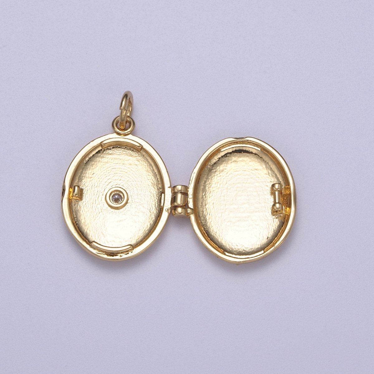 Classic Gold Filled Oval Locket Photo Locket, Minimalist Jewelry, Necklace Pendant for Jewelry Making supply C-386 - DLUXCA