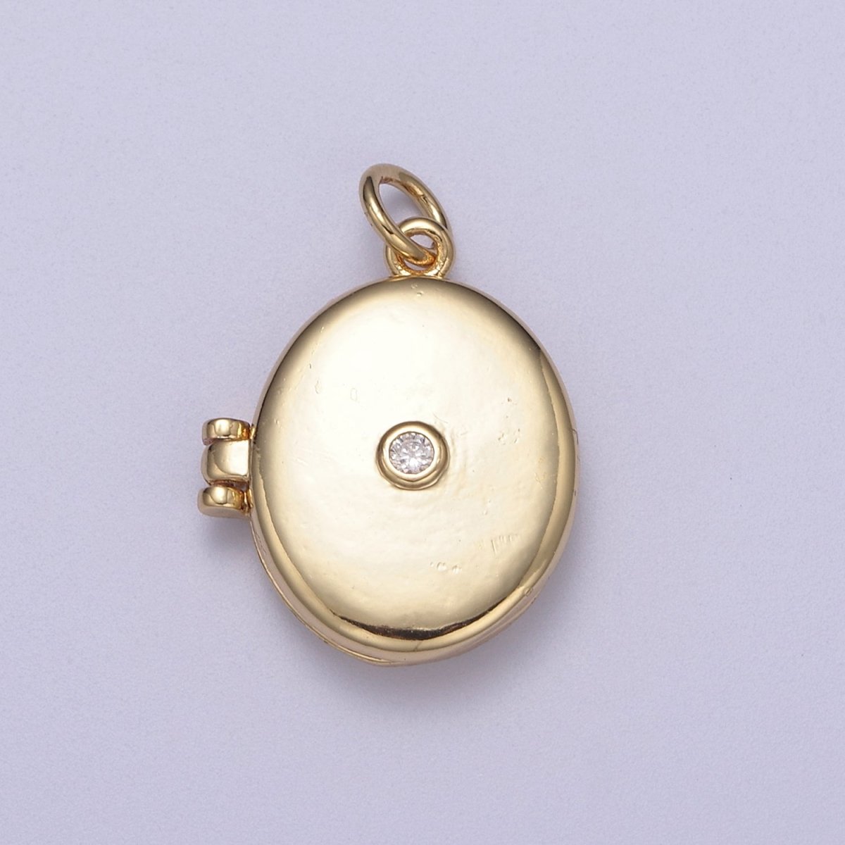 Classic Gold Filled Oval Locket Photo Locket, Minimalist Jewelry, Necklace Pendant for Jewelry Making supply C-386 - DLUXCA