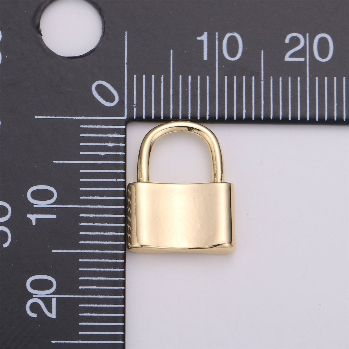 7mm, 15mm, 20mm Dainty 18k Gold Filled Padlock Charm, Tiny Padlock charm Small lock Pendant Love Lock for Earring Necklace Bracelet Making K-114 K-040 K-149