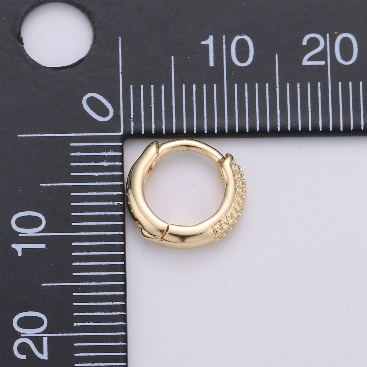 Clearance Pricing Overstock Gold Filled Tiny Huge earrings, Clear Cubic small hoops, Tiny hoops, Dainty hoops, Minimalist hoop earrings, Huggie hoop earrings K-253 - DLUXCA