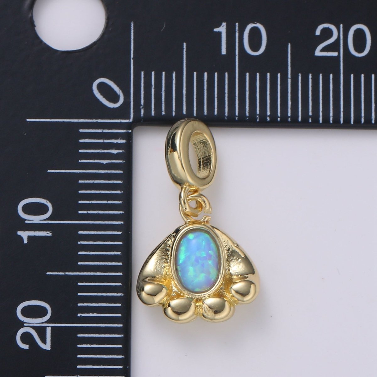 Cloud 24K Gold Opal CZ Pendant Charm Celestial Pendant Charm for Bracelet Necklace White, Blue Pendant Jewelry H-555 H-563