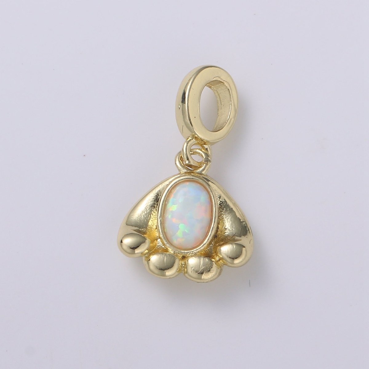 Cloud 24K Gold Opal CZ Pendant Charm Celestial Pendant Charm for Bracelet Necklace White, Blue Pendant Jewelry H-555 H-563