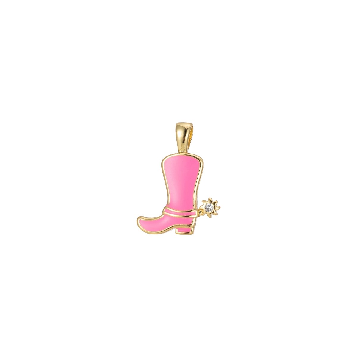 Colorful Cowboy Cowgirl Boot Enamel Charm Pendant Shoes Wild West Inspired H-023 H-033 J-841- J-847