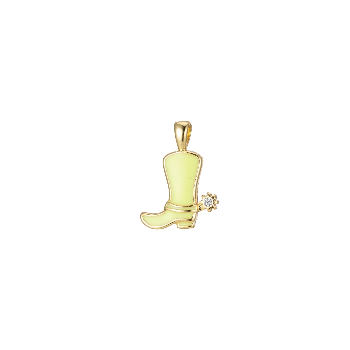 Colorful Cowboy Cowgirl Boot Enamel Charm Pendant Shoes Wild West Inspired H-023 H-033 J-841- J-847
