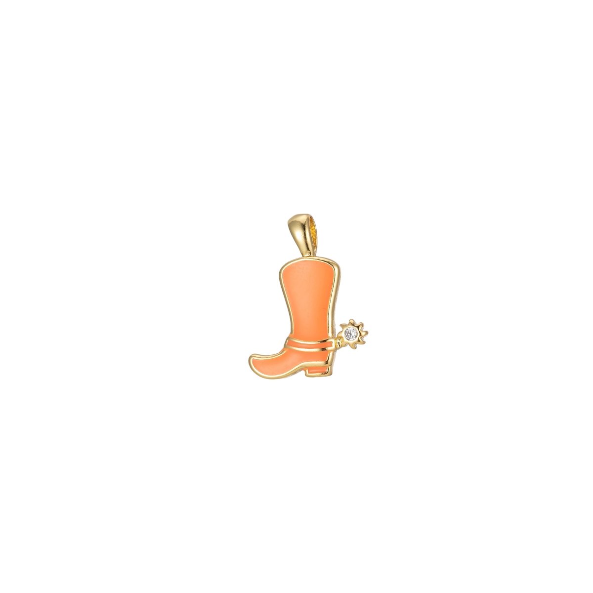 Colorful Cowboy Cowgirl Boot Enamel Charm Pendant Shoes Wild West Inspired H-023 H-033 J-841- J-847