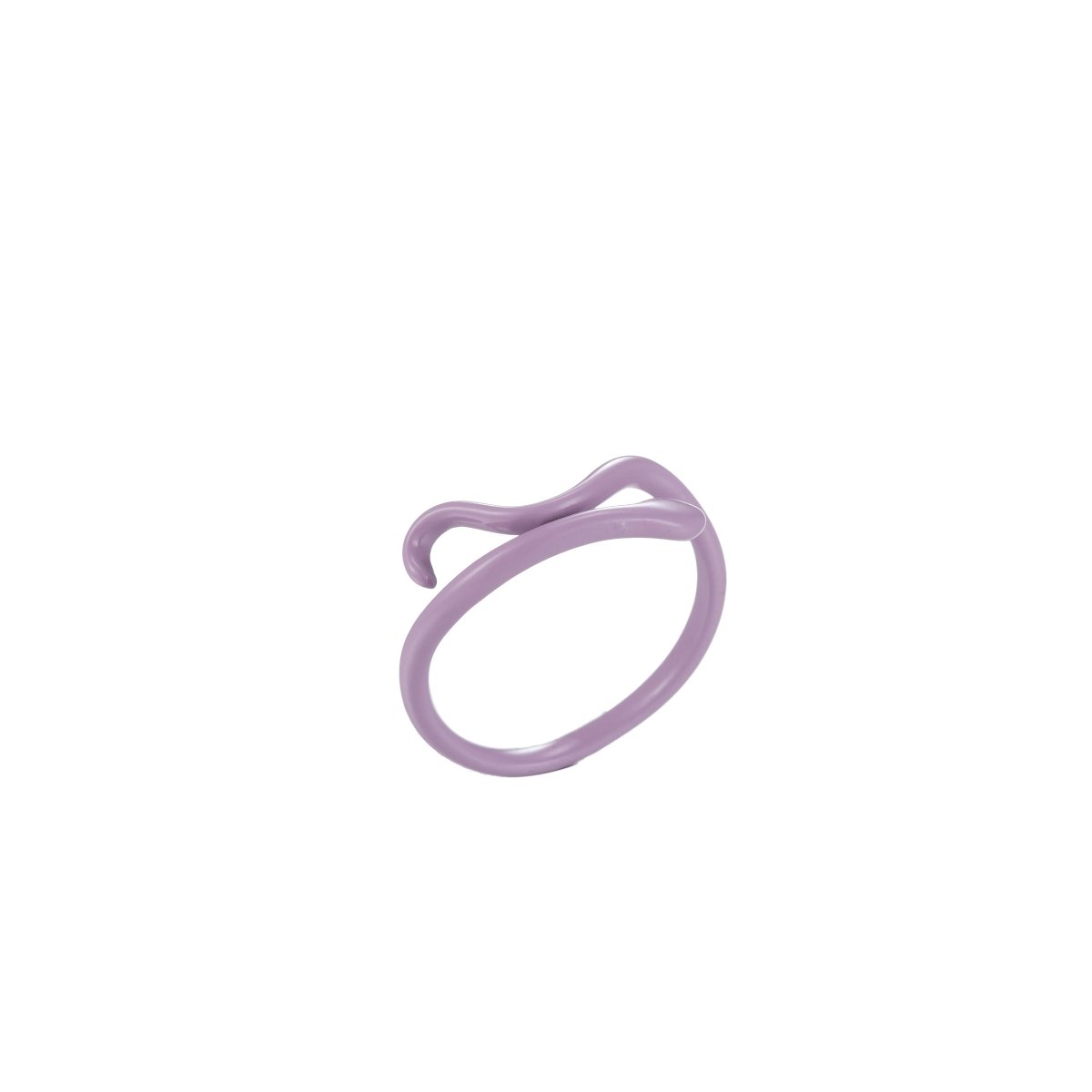Colorful Enamel Twist Ring , Neon Color Ring , Enamel Ring Black Pink Teal White Yellow