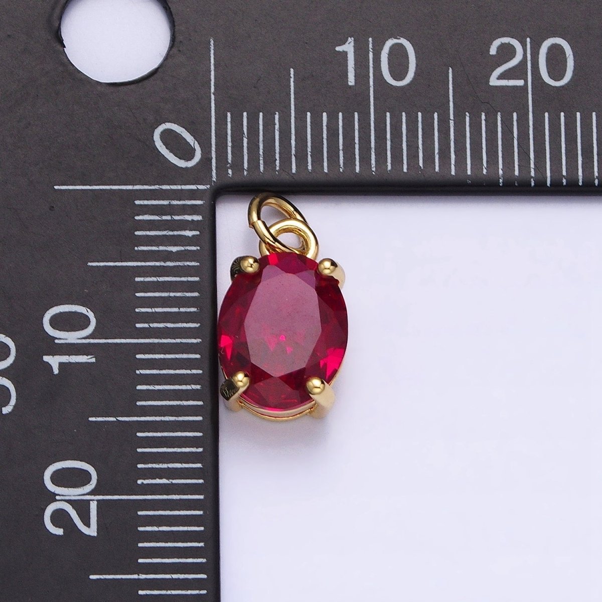 Colorful Oval Shape Cubic Zircon Pendant Charm,CZ Geometric Drop Pendant Charm Wholesale AC458 AC459 AC460 AC461 AC462 AC463