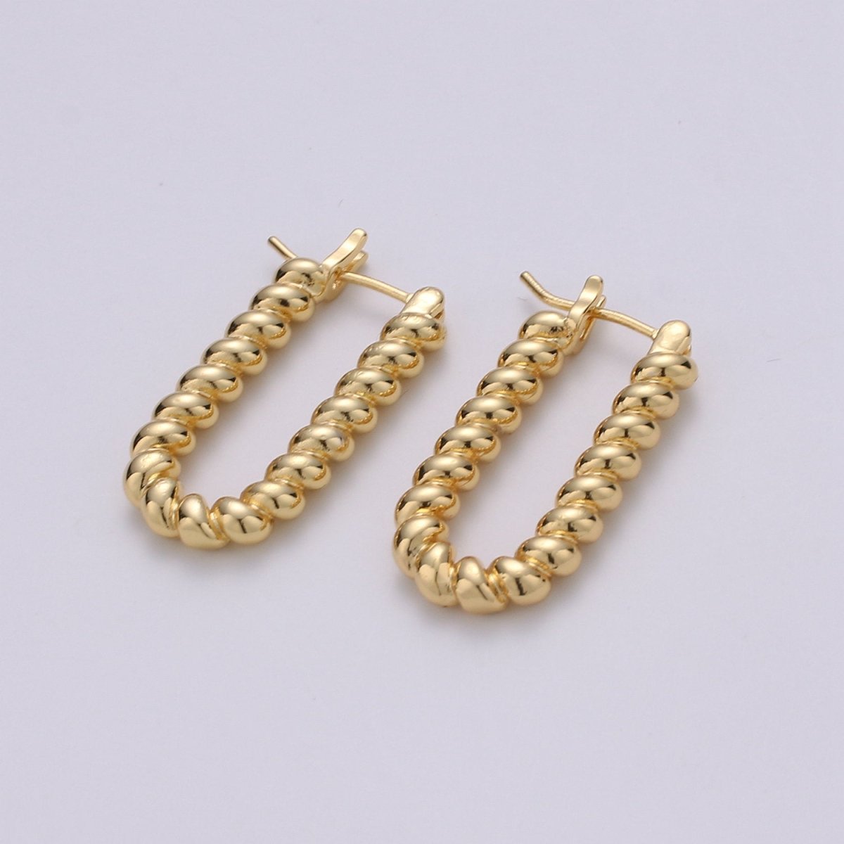 Croissant Earrings, Thick Gold Hoops,Twisted Curved Hoop, Gold Twisted Hoop Earring, Thick Hoop Earring, Gold Chunky Hoop, Thick Gold Hoop Q-150 Q-181