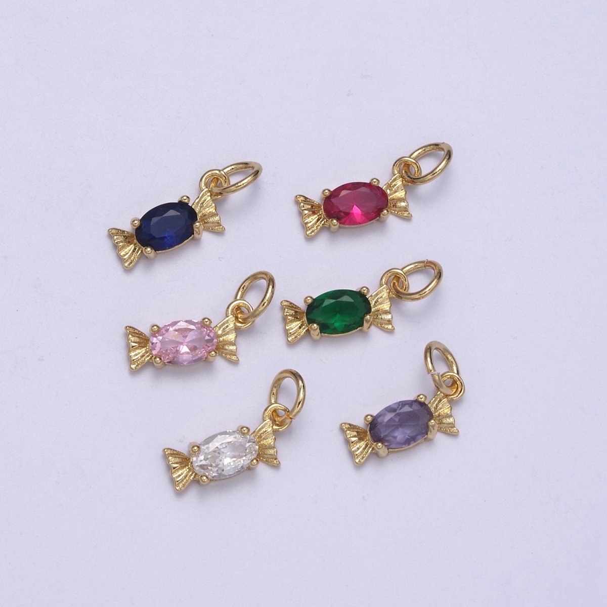 Cubic Candy Charm,14k Gold Filled Candy Pendant Add on Foodie Jewelry Making Supplies N-378 - N-379