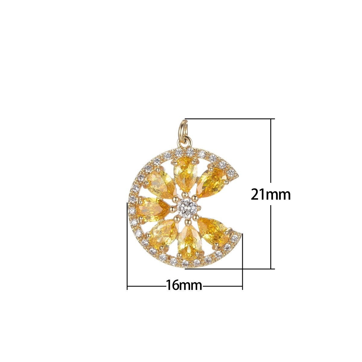 Cubic Sun Pendant Sunburst Charm Necklace, Celestial Jewelry Layering Necklace, Gifts for Her Pink Yellow Birthstone Jewelry Micro Pave E-843 E-844