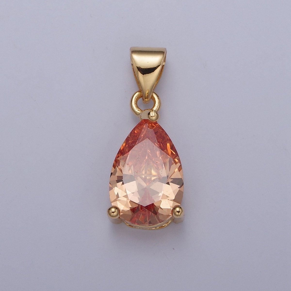 Cubic Zirconia Teardrop Pendant For Jewelry Making I-098 I-124 I-136 I-144 I-146 I-147 I-150