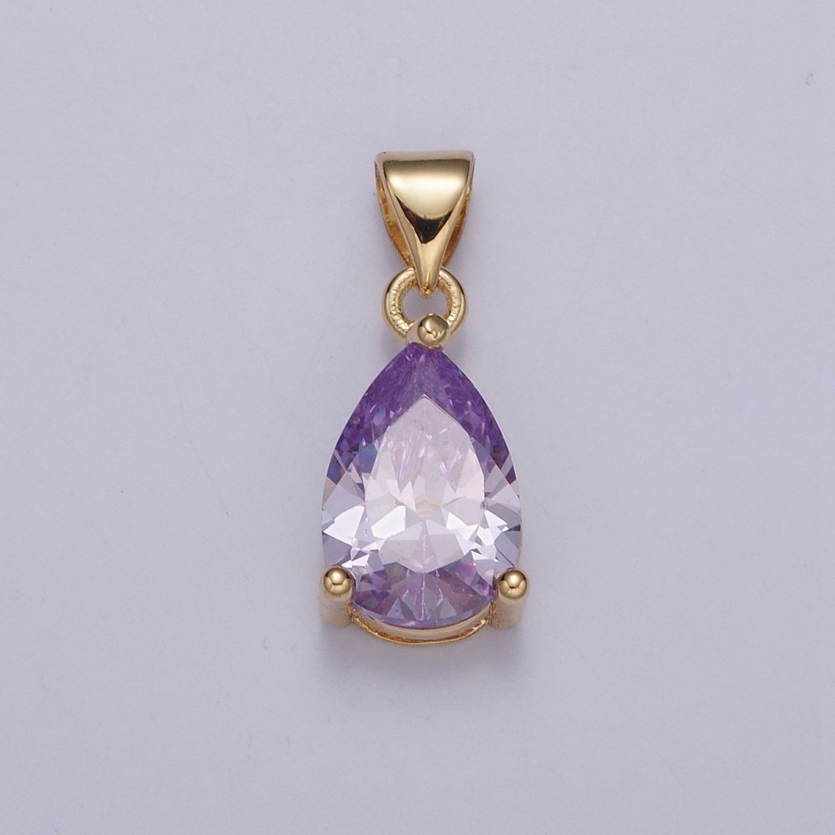 Cubic Zirconia Teardrop Pendant For Jewelry Making I-098 I-124 I-136 I-144 I-146 I-147 I-150