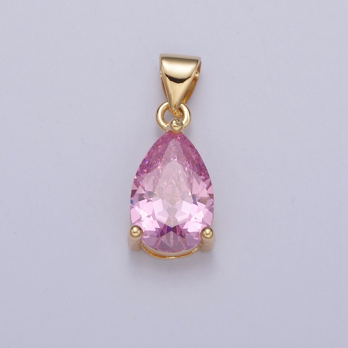 Cubic Zirconia Teardrop Pendant For Jewelry Making I-098 I-124 I-136 I-144 I-146 I-147 I-150
