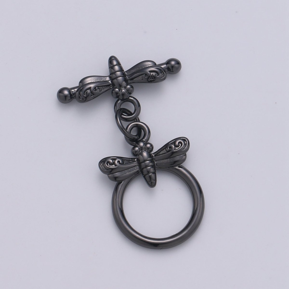 Cute Gold Toggle Clasp, Rose Gold , Black, Silver Bee Toggle Clasps Fancy Design OT Clasp WHOLESALE Supply for Bracelet Necklace Component L-114~L-117