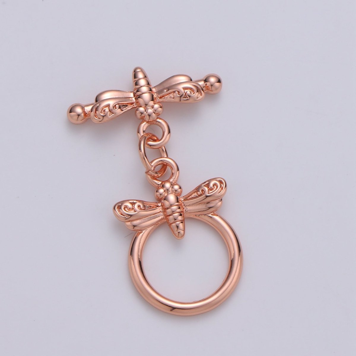 Cute Gold Toggle Clasp, Rose Gold , Black, Silver Bee Toggle Clasps Fancy Design OT Clasp WHOLESALE Supply for Bracelet Necklace Component L-114~L-117