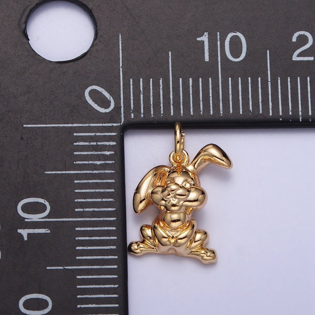 Cute Rabbit Bunny Animal Charm in Gold & Silver | AC183