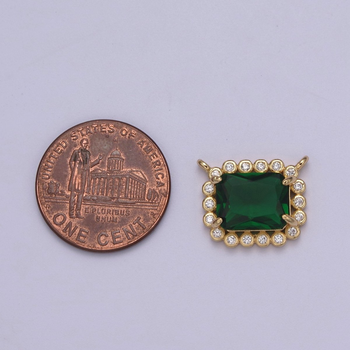 CZ Square Link Connector 14k Gold Filled CZ Link Connectors, Jewelry Making Supplies, Cubic Zirconia Geometric Jewelry F-749 F-753 F-754  F-757 F-758