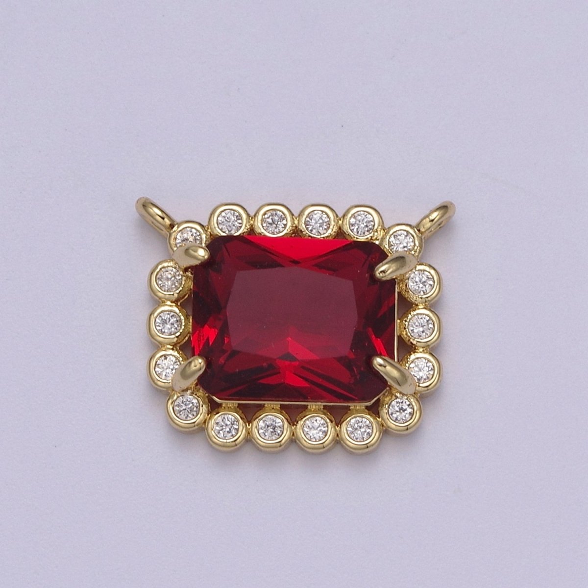 CZ Square Link Connector 14k Gold Filled CZ Link Connectors, Jewelry Making Supplies, Cubic Zirconia Geometric Jewelry F-749 F-753 F-754  F-757 F-758