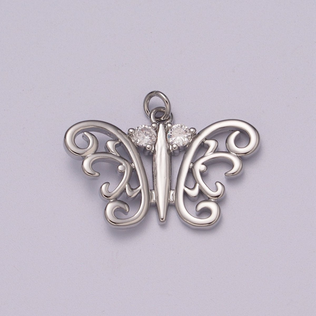 Dainty 14k Gold Filled Butterfly Charm, Small Mariposa Pendant Charm Monarch Charm Animal Jewelry I-096
