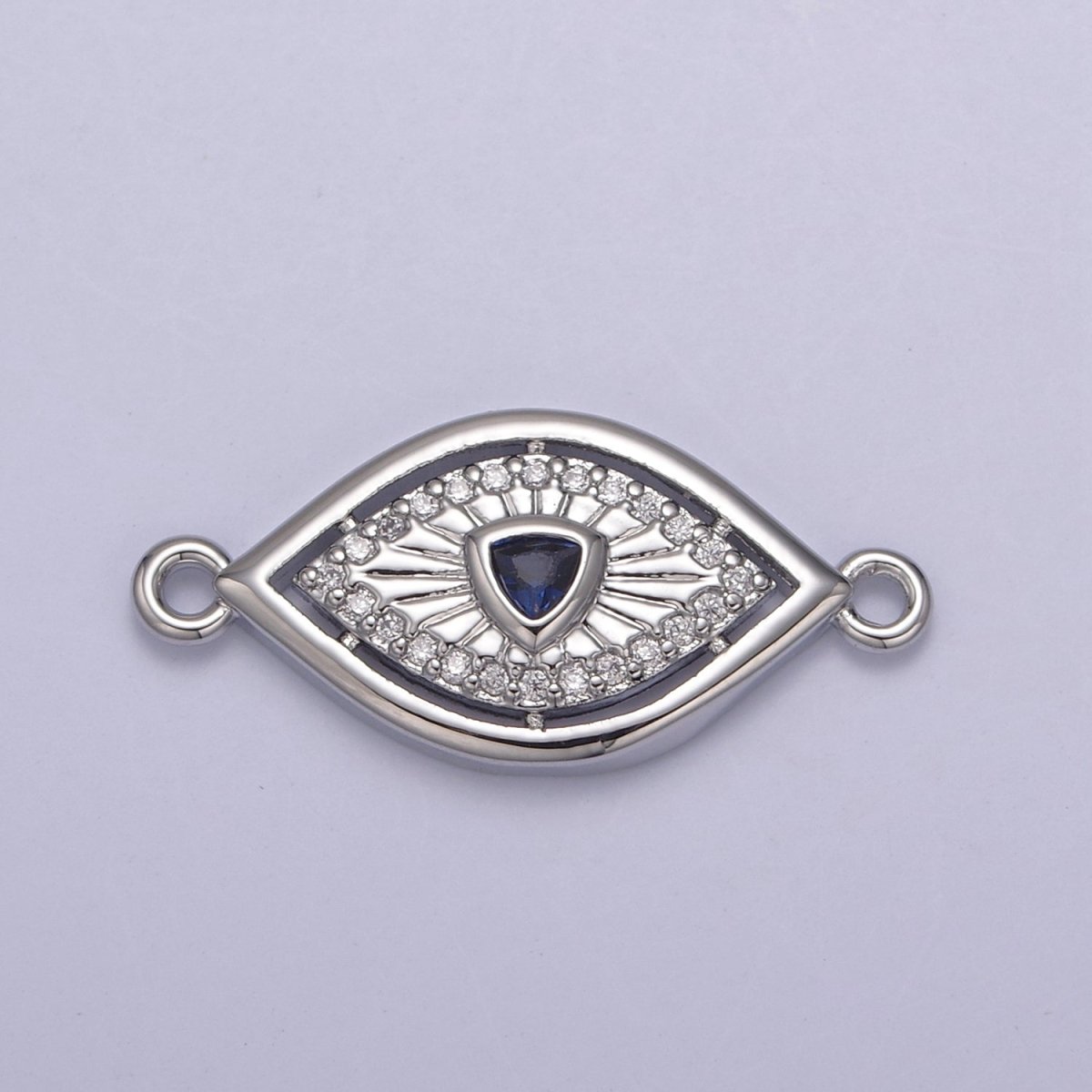 Dainty 14k Gold Filled Evil eye Charm Connector for Bracelet Necklace Component Link Connector Finding SupplyY-450 - Y-457