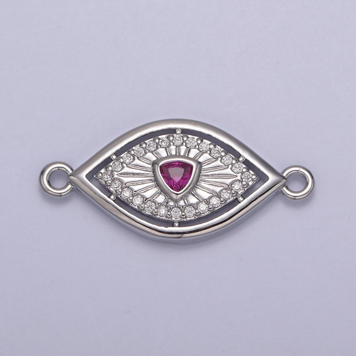 Dainty 14k Gold Filled Evil eye Charm Connector for Bracelet Necklace Component Link Connector Finding SupplyY-450 - Y-457
